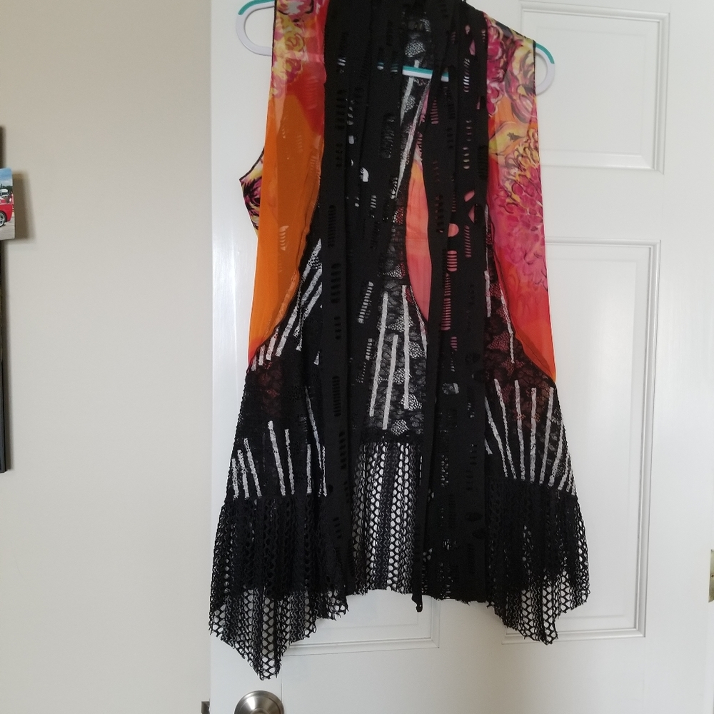 Funky long vest